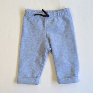 JANIE & JACK blue cotton comfy blend rolled hem pants 0-3 months baby boy